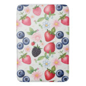 ベリーストロベリーフラワーズバースデーパーティー バスマット (正面縦)