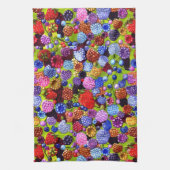 ベリーストロベリーブルーベリーラズベリー大 キッチンタオル (縦)