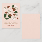 ベリーストロベリ素晴らしークラスバレンタインカード エンクロージャーカード (正面/裏面)