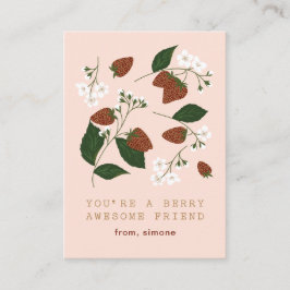 ベリーストロベリ素晴らしークラスバレンタインカード エンクロージャーカード