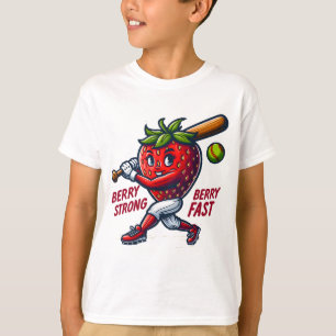 ベリーストロング、ベリーファースト!ストロベリーソフトボール Tシャツ