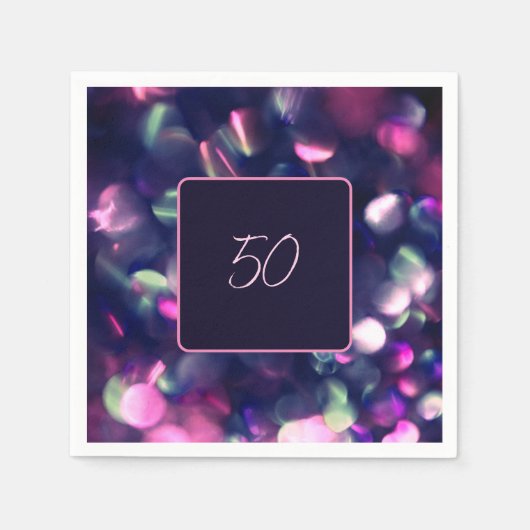 ベリースパークルペーパーナプキン スタンダードカクテルナプキン (正面)