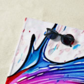 ベリースプラッシュ:カラーバースト ビーチタオル (インサイチュ)