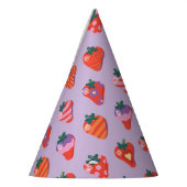 ベリースペシャルストロベリー誕生日プラム パーティーハット (左)