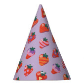 ベリースペシャルストロベリー誕生日プラム パーティーハット (右)