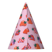 ベリースペシャルストロベリー誕生日 – ピンク パーティーハット (裏面)