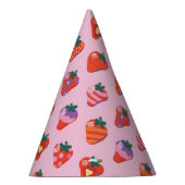 ベリースペシャルストロベリー誕生日 – ピンク パーティーハット (右)