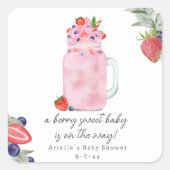 ベリースペシャルスムージー赤ちゃんシャワー スクエアシール (正面)
