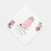 ベリースペシャルスムージー赤ちゃんシャワー スタンダードランチョンナプキン (角)