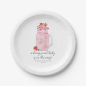 ベリースペシャルスムージー赤ちゃんシャワー ペーパープレート (正面)