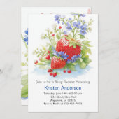 ベリースペシャルボーイベビーシャワーお祝い 招待状 (正面/裏面)