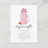 ベリースムージー赤ちゃんシャワーおむつラッフル エンクロージャーカード (正面)