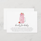 ベリースムージー赤ちゃんシャワーブックリクエスト エンクロージャーカード (正面/裏面)