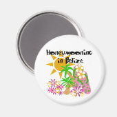 ベリーズでの新婚旅行 マグネット (正面/裏面)