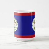 ベリーズの国旗 コーヒーマグカップ (中央)