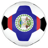ベリーズの国旗 サッカーボール (回転)