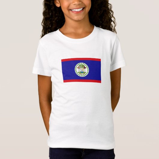 ベリーズの国旗 Tシャツ (正面)