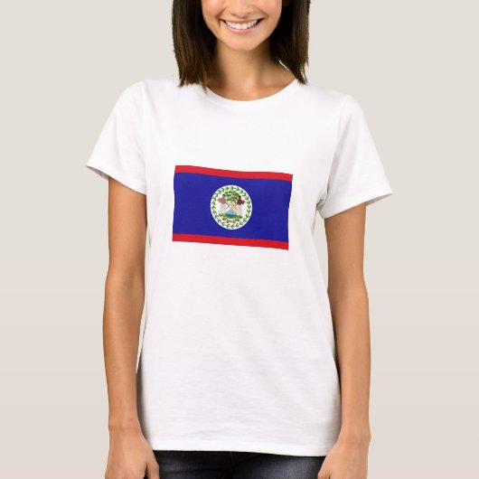 ベリーズの国旗 Tシャツ (正面)