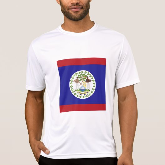 ベリーズの国旗 Tシャツ (正面)