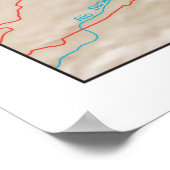 ベリーズの地図(2003)中央アメリカ国 ポスター (角)