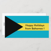 ベリーズの旗、バハマの祝日 シーズンカード (正面/裏面)