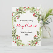 ベリーズアンドグリーンリーリースメリークリスマスホリド シーズンカード (スタンド正面)