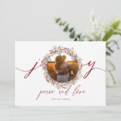 ベリーズアンドジョイホリデーフォトカード シーズンカード (スタンド正面)