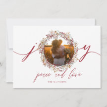 ベリーズアンドジョイホリデーフォトカード