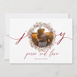 ベリーズアンドジョイホリデーフォトカード シーズンカード