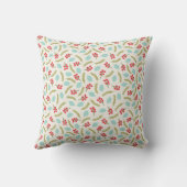 ベリーズアンドパインモノグラム装飾用クッション |アイボリー クッション (裏面)