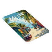 ベリーズイラストレーショントラベルアートヴィンテージ マグネット (右側)