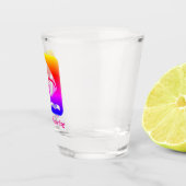 ベリーズウィンドサーフィン（グラバーズリーフアトール）レインボー ショットグラス (右)