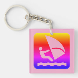 ベリーズウィンドサーフィン（コーキングカイエ）レインボー キーホルダー