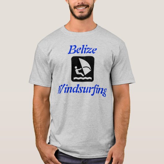 ベリーズウィンドサーフィン(サンペドロ、カイコーキング) Tシャツ (正面)