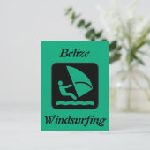 ベリーズウィンドサーフィン(ロングカイグラバーズリーフアトール) ポストカード (スタンド正面)