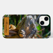 ベリーズオレンジIguana Lizard写真 Case-Mate iPhoneケース (裏面 (横))