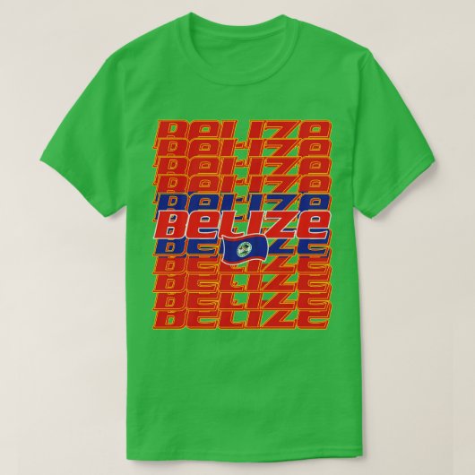 ベリーズカスケード文字2 Tシャツ (デザイン正面)