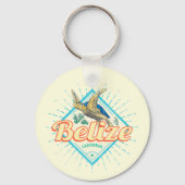 ベリーズカリブのレトロタートルヴィンテージ土産 キーホルダー (正面)
