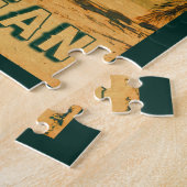 ベリーズカリブのヴィンテージパーム木土産 ジグソーパズル (側面)