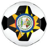 ベリーズサッカー&ベリーズ国旗/BANG サッカーボール (回転)