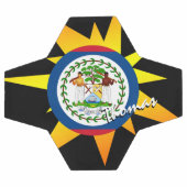 ベリーズサッカー&ベリーズ国旗/BANG サッカーボール (フラット)