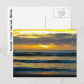 ベリーズサンセットポストカード ポストカード (正面/裏面)