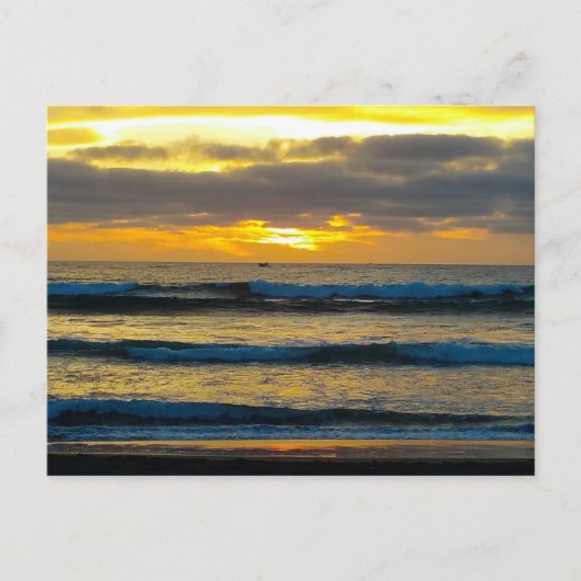 ベリーズサンセットポストカード ポストカード (正面)