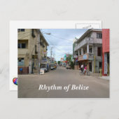 ベリーズサンペドロタウンポストカードのリズム ポストカード (正面/裏面)