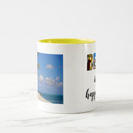 ベリーズザビーチはマイハッピープレイス ツートーンマグカップ (中央)