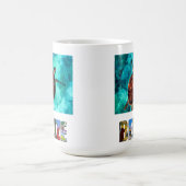 ベリーズシータートルブルー海ビーチ旅行写真 コーヒーマグカップ (中央)