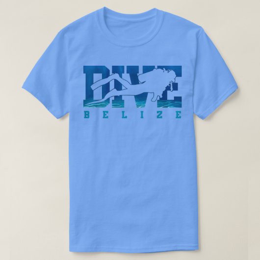 ベリーズスキューバダイビングスーベリーダイバーギフト Tシャツ (デザイン正面)