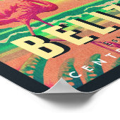 ベリーズセントラルアメリカヴィンテージトロピカル1950s ポスター (角)