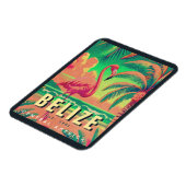 ベリーズセントラルアメリカヴィンテージトロピカル1950s マグネット (左側)