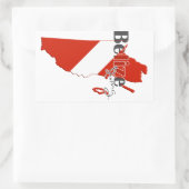 ベリーズダイビング 長方形シール (バッグ)